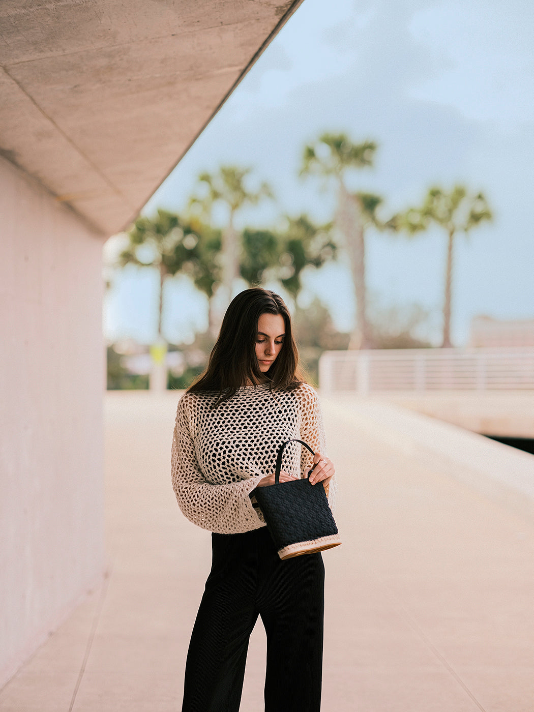 The Rosa Quilted Puff Mini Tote - Black Onyx