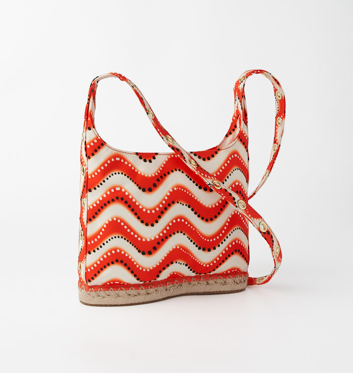 The Danica Grommet Mini Hobo - Orange Wave